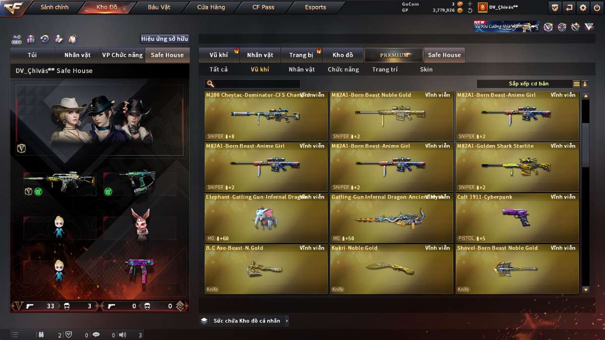 shop acc cf uy tin gia re